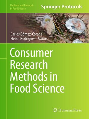 cover image of Consumer Research Methods in Food Science